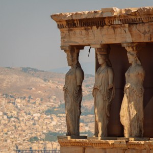 The Caryatid Porch at the Erechtheion, Athens