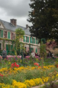 Monet's garden with his home in the background